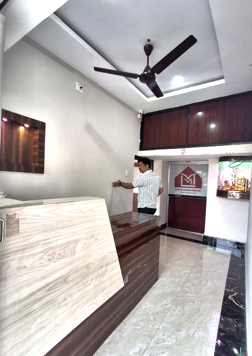 Reception area of Lodge Madhumagna